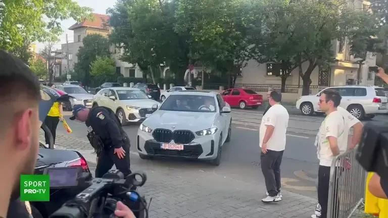 Hagi a venit pe stadion pentru a susține Rom&acirc;nia U19 (19 iunie 2025)