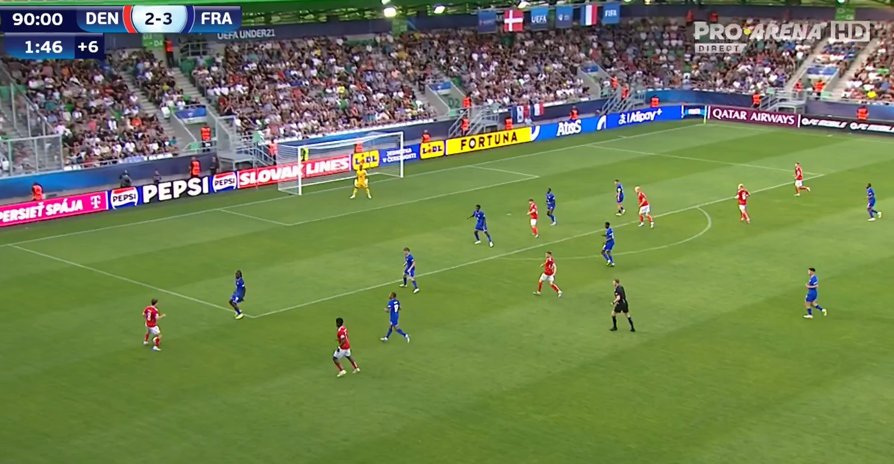 Danemarca - Franța 2-3, la EURO U21 (VOYO)! Francezii au &icirc;ntors de la 1-2 și s-au calificat &icirc;n semifinale