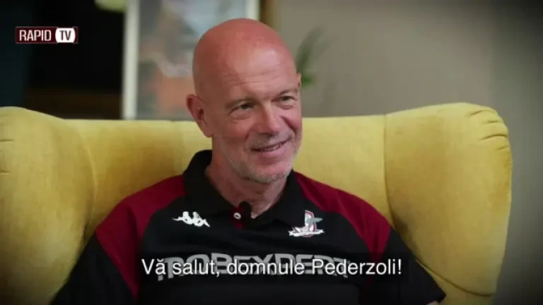 Mauro Pederzoli, directorul sportiv de la Rapid, interviu în cantonamentul din Slovenia (23.06.2025)