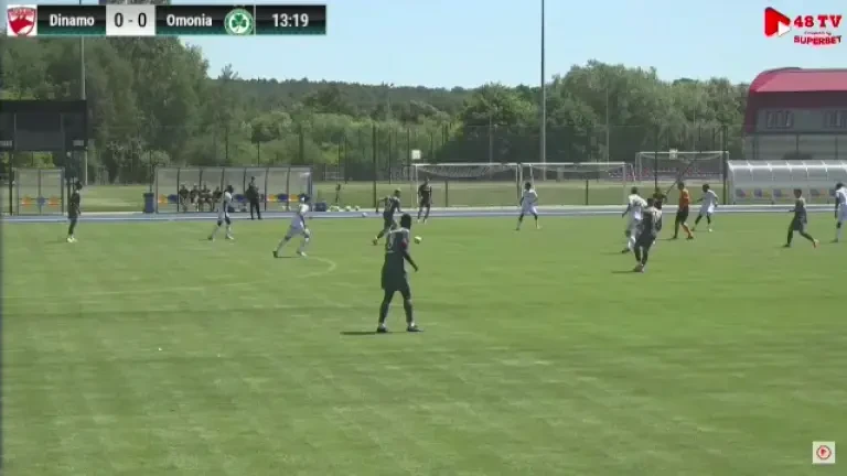 Dinamo - Omonia Nicosia. Golul de 1-0 al lui Cătălin C&icirc;rjan