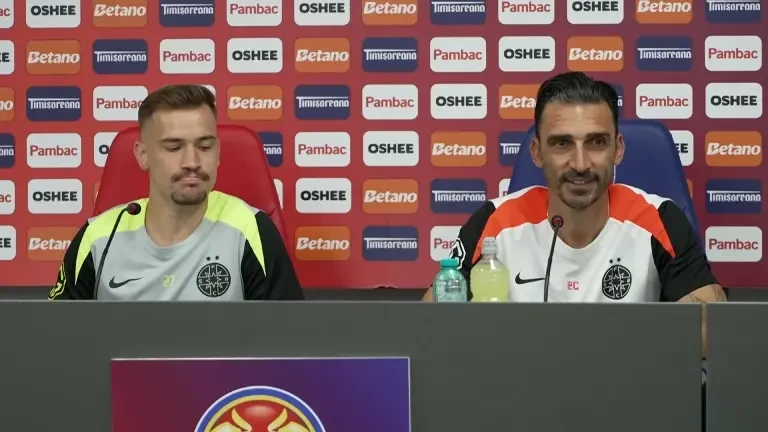 Elias Charalambous și Darius Olaru, conferință FCSB (04.07.2025)