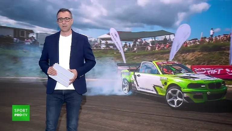 Competiția de drift din București a debutat cu un moment dedicat lui Mihai Leu