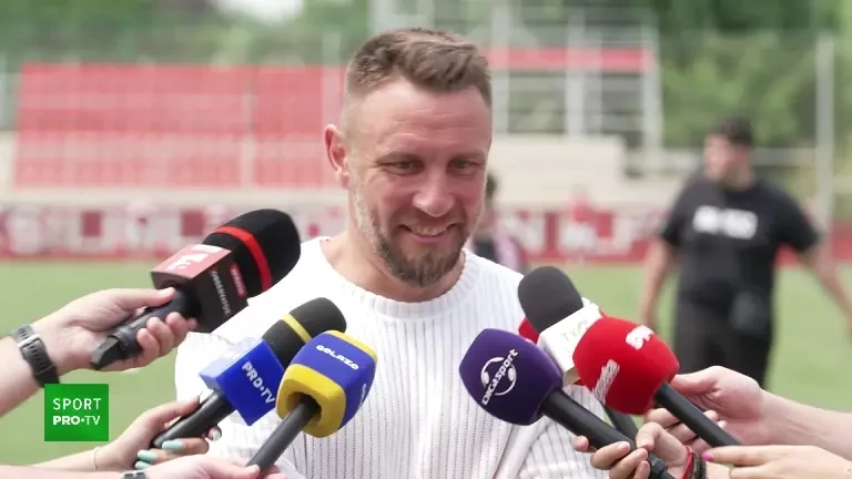 Răzvan Patriche, după amicalul Dinamo - CS Tunari 1-1: "Mi-era dor de băieți. Îmi doresc să revin"