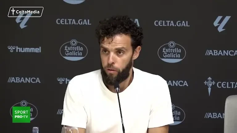 Ionuț Radu, show la conferința de presă de prezentare la Celta Vigo (9 iulie 2025)