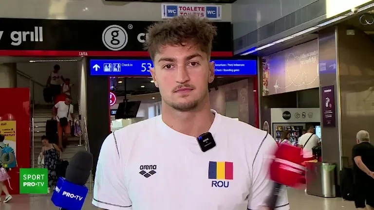 Denis Popescu, declarații înainte de Mondialul de înot din Singapore (21 iulie 2025)