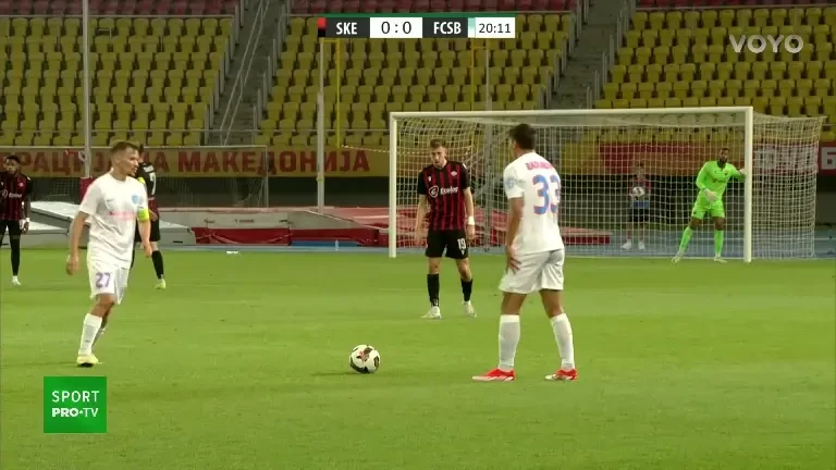 Shkendija - FCSB, pe VOYO: ocazie Ngezana (20')