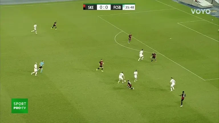 Shkendija - FCSB, pe VOYO: ocazie Tănase, călcâi superb Chiricheș (36')