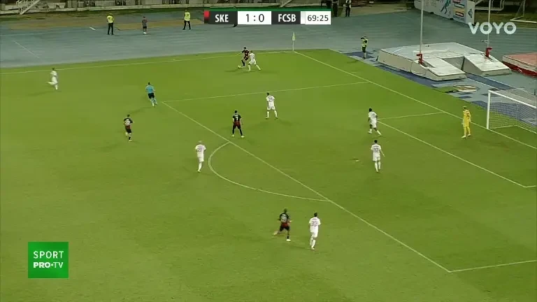 Shkendija - FCSB, pe VOYO: Cartonaș roșu Qaka (70 )