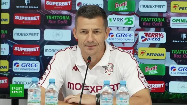 Conferință de presă Costel Gâlcă înainte de Csikszereda - Rapid (23.07.2025)