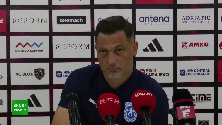 Mirel Rădoi, conferință de presă &icirc;nainte de FK Sarajevo - Universitatea Craiova