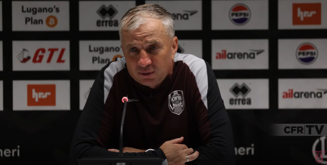 Dan Petrescu a tras o concluzie după Lugano - CFR Cluj 0-0: &rdquo;Ghinion pentru noi&rdquo;