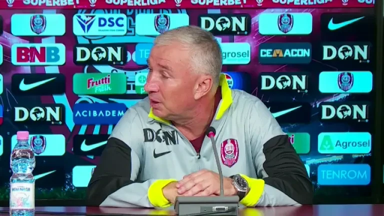 Dan Petrescu, conferință de presă după CFR Cluj - Lugano 1-0 (d.p)