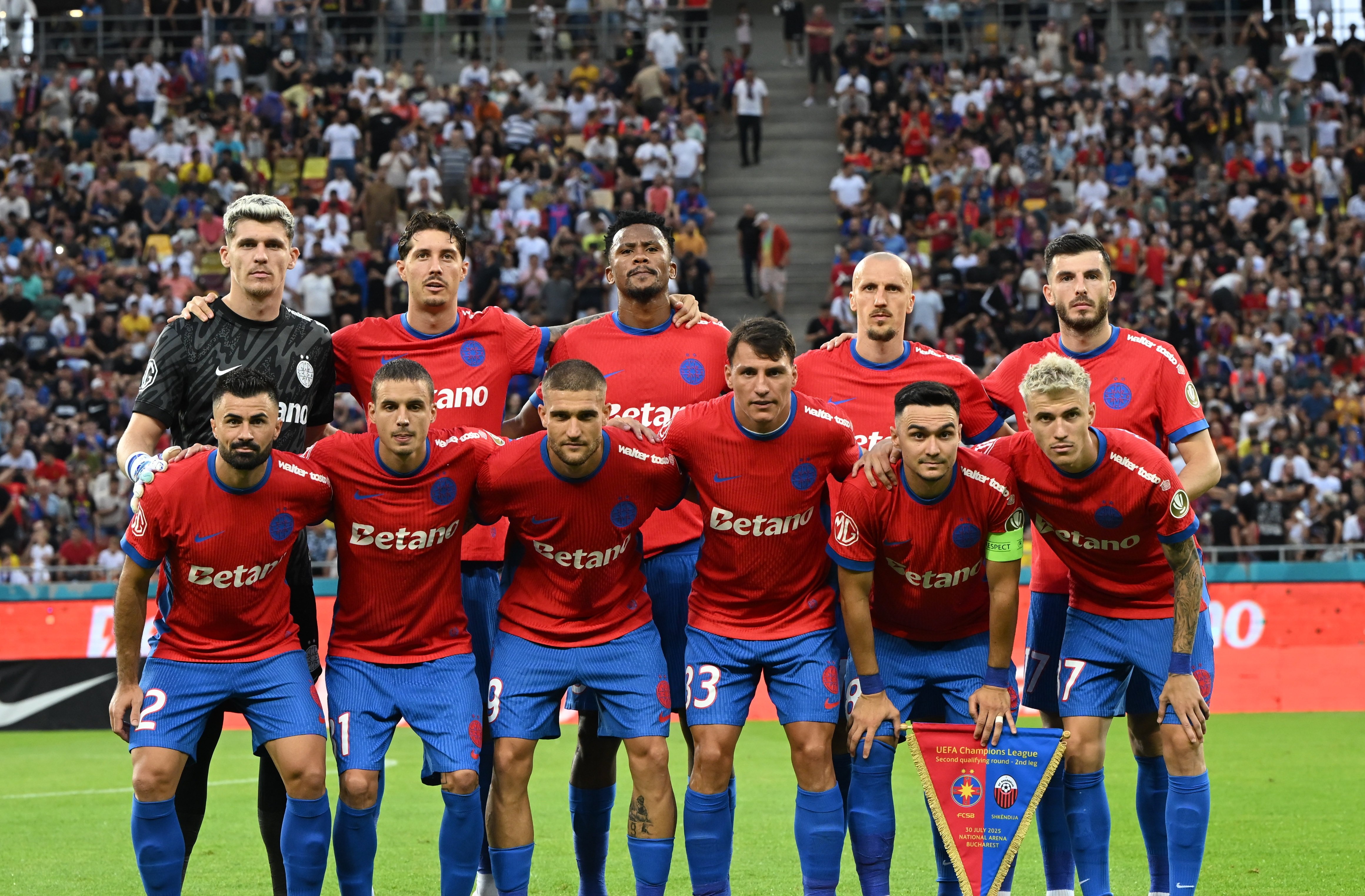 FCSB - Drita se vede &icirc;n direct la Pro TV și pe VOYO joi seară, de la 21:30 | Campioana continuă parcursul european &icirc;n turul 3 preliminar UEL