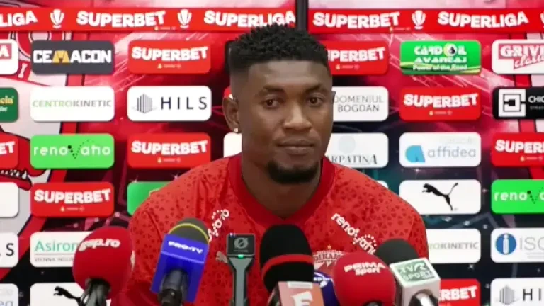 Kennedy Boateng, conferință de presă înainte de Dinamo - FCSB: "Nu ar fi o surpriză dacă vom câștiga"