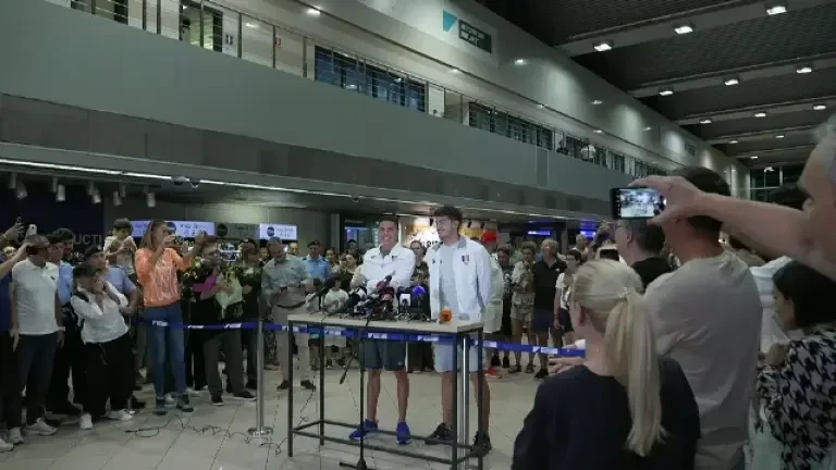David Popovici, declarații la revenirea în România după CM din Singapore (3 august 2025)