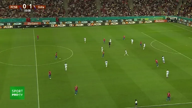 FCSB - Drita: paradă Ștefan Târnovanu (34')