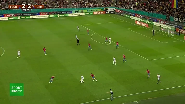 FCSB - Drita: ocazie Bîrligea (79')