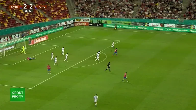 FCSB - Drita: gafa lui Ștefan T&acirc;rnovanu ( 85)