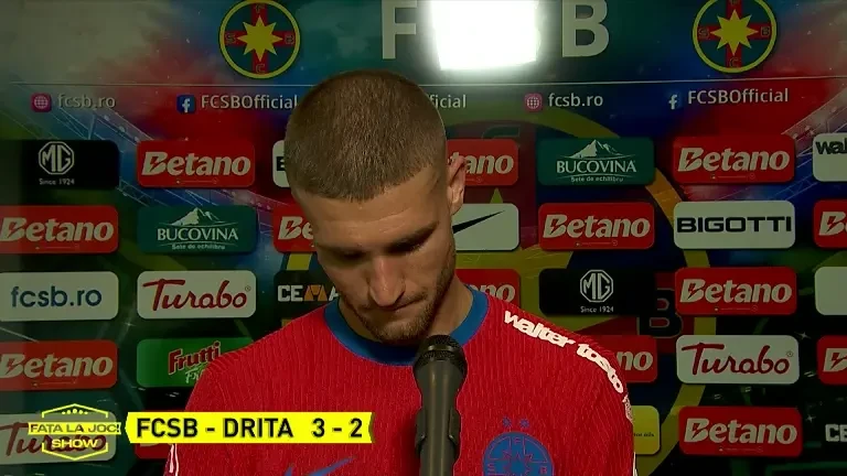 Reacția lui Daniel Bîrligea după FCSB - Drita 3-2