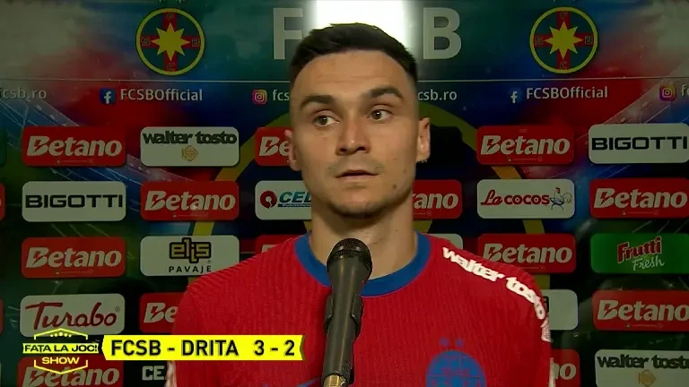 Reacția lui Adrian Șut după FCSB - Drita 3-2