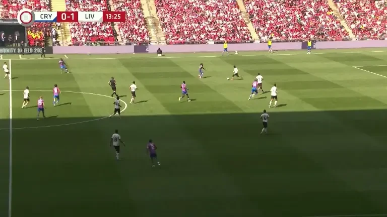 Supercupa Angliei: Crystal Palace - Liverpool. Ocazie Liverpool (minutul 14)