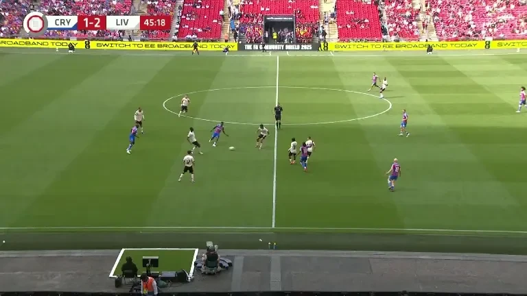 Supercupa Angliei: Crystal Palace - Liverpool. Ocazie Liverpool (minutul 46)