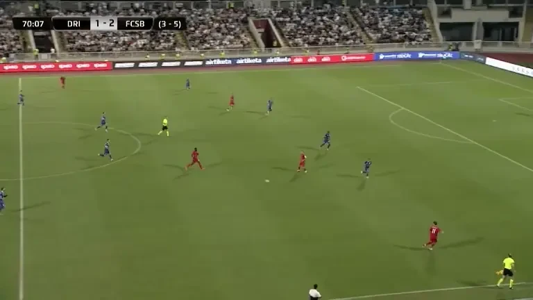 Drita - FCSB: Ocazie Alhassan (minutul 70)
