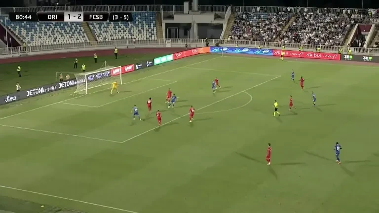 Drita - FCSB: Ocazie Ajzeraj (minutul 81)