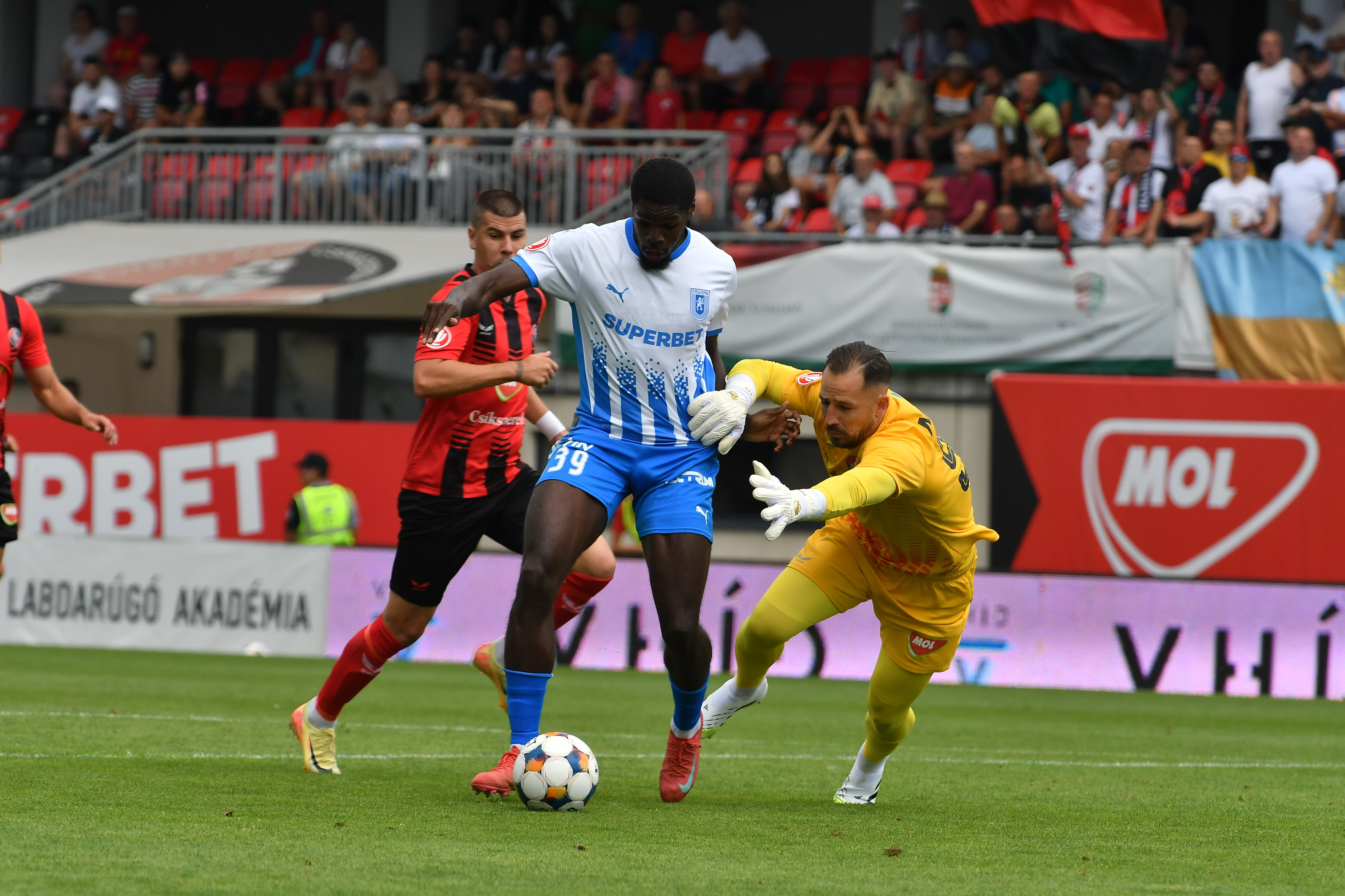 Csikszereda &ndash; Universitatea Craiova 1-2: remontada oltenilor ad&acirc;ncește criza, la Miercurea Ciuc