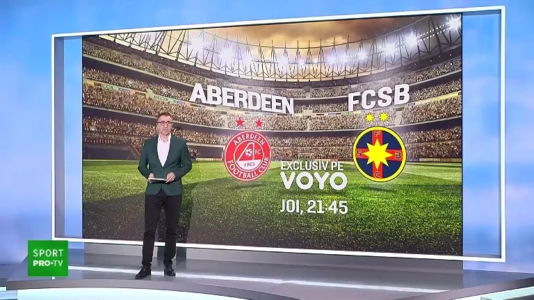 Se anunță infern &icirc;n Aberdeen - FCSB (VOYO)! E sold-out la meciului din play-off-ul Europa League