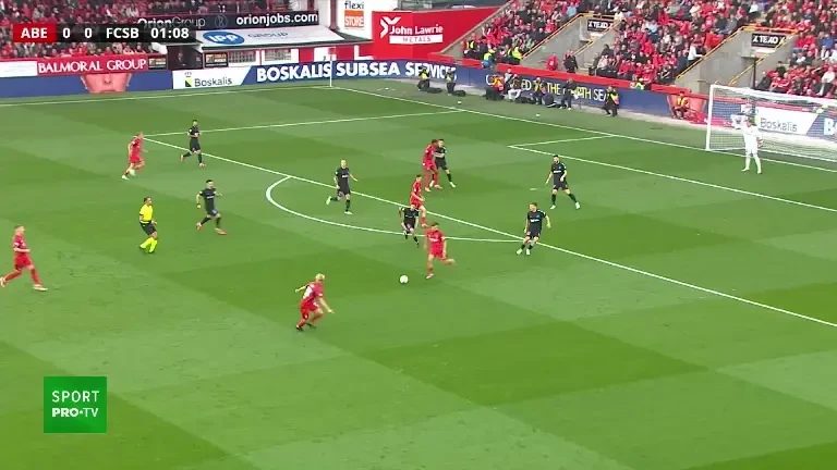 Play-off Europa League | Aberdeen - FCSB. Ocazie Aberdeen (minutul 2)