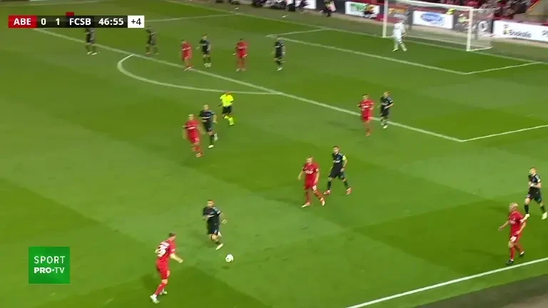 Play-off Europa League | Aberdeen - FCSB. Ocazie Aberdeen (minutul 45+3)