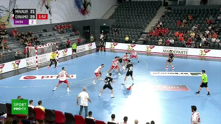 Dinamo - Minaur 32-24 &icirc;n finala Supercupei Rom&acirc;niei la handbal masculin (22.08.2025)