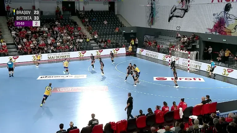 Gloria Bistrița - Corona Brașov 35-25, în semifinalele Supercupei României la handbal feminin (23.08.2025)