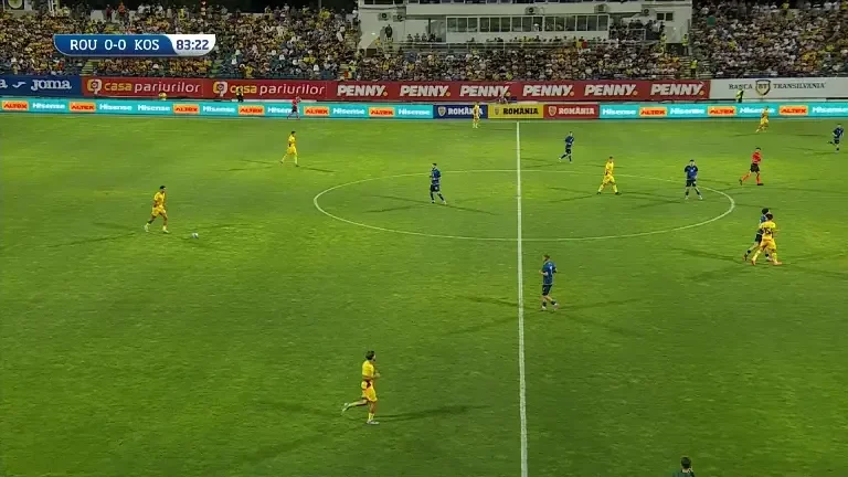 România U21- Kosovo U21. Min. 83: Ocazie România
