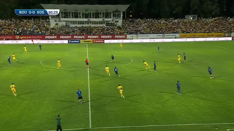 România U21- Kosovo U21. Min. 81: Ocazie Kosovo