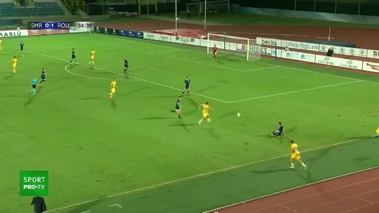 EURO U21: San Marino - România. Luca Szimionaș trăsnește bara în minutul 35