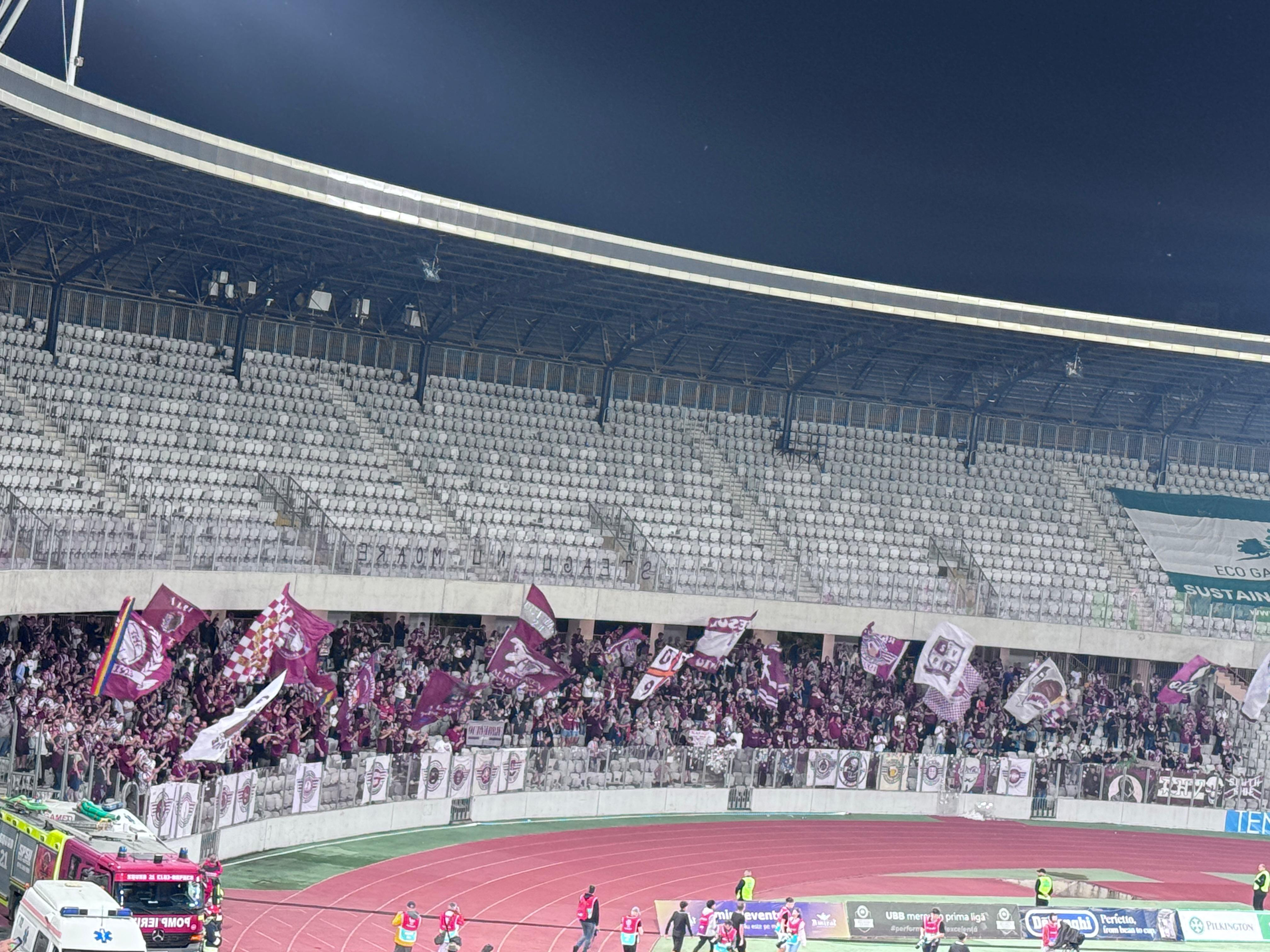 C&acirc;ți fani de la Rapid au făcut deplasarea la Cluj pentru meciul cu &rdquo;U&rdquo;