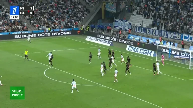 Marseille – Lorient: Accidentarea horror a lui Amine Gouiri din minutul 43