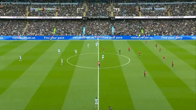 Manchester City - Manchester United: Haaland încearcă poarta încă din primele secunde