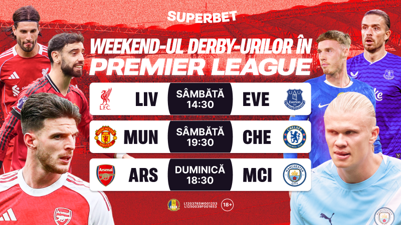 (P) Rivalități și orgolii &icirc;n Premier League! Super Oferta pentru derby-urile etapei