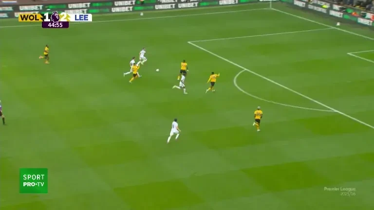Gol Noah Okafor, Wolves - Leeds 1-3 la pauză! (20.09.25)