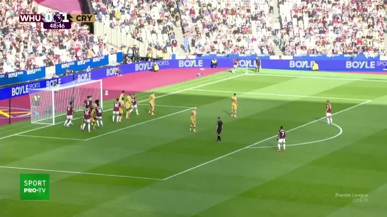 Bowen egalează pentru West Ham, 1-1 cu Crystal Palace (20.09.2025)