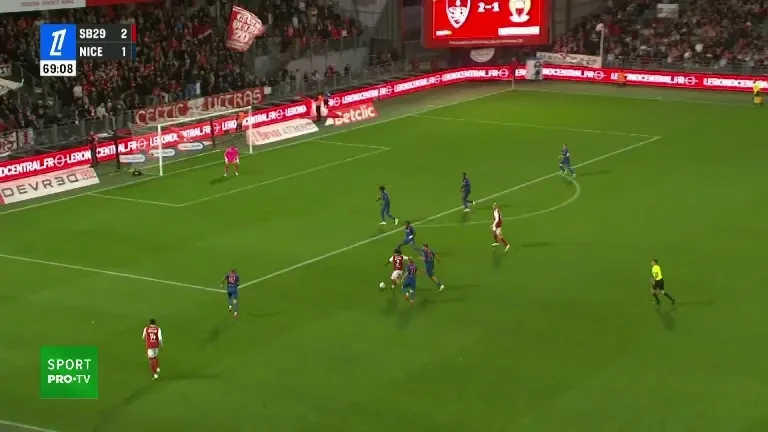 Ligue 1 | Brest – Nice: Min. 70: Chotard înscrie