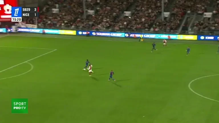 Ligue 1 | Brest – Nice: Min. 36: Lascary marchează, iar scorul devine 4-1.