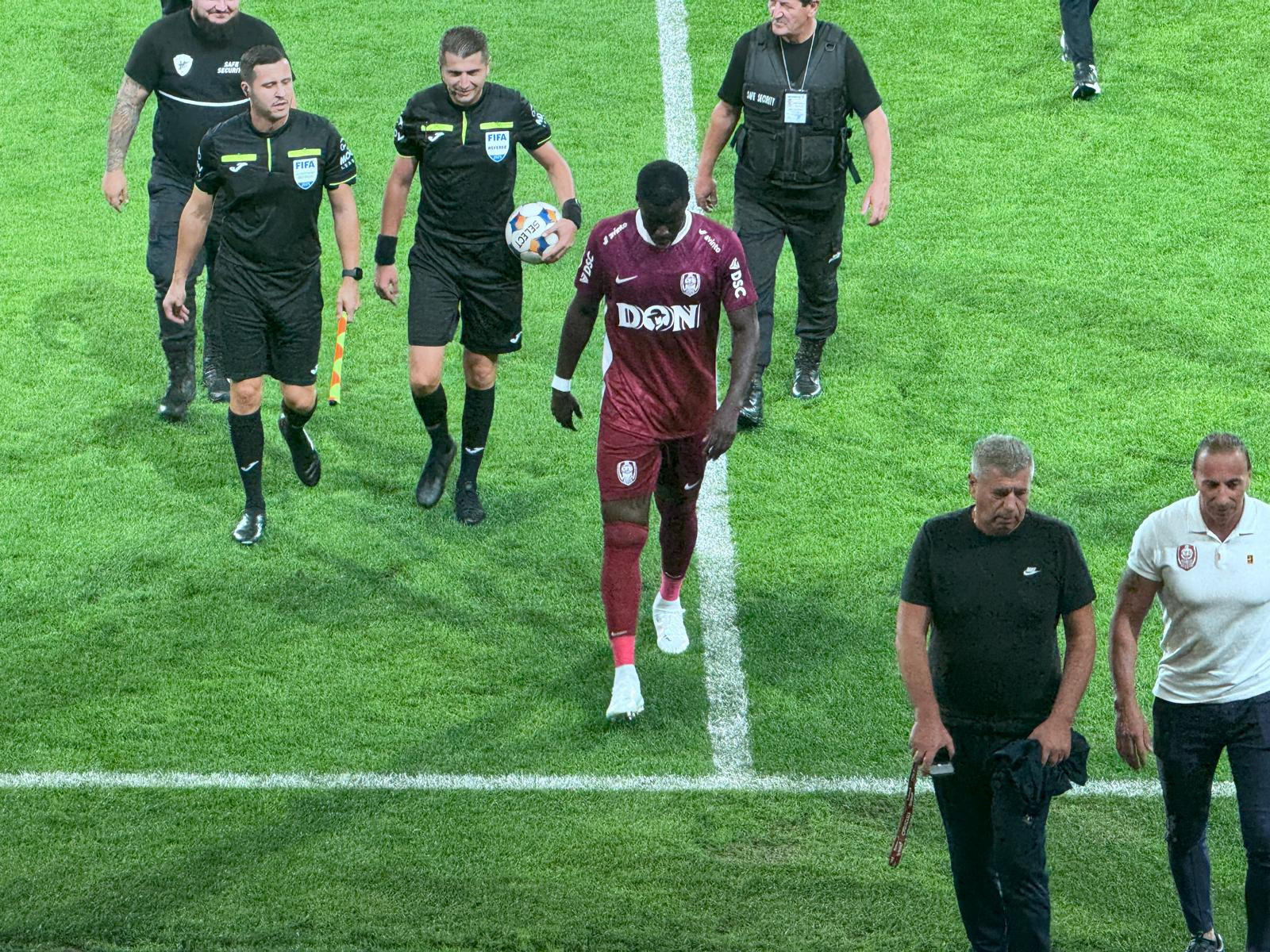 Kurt Zouma a debutat la CFR Cluj! Ce notă a primit pentru 16 minute din meciul cu UTA