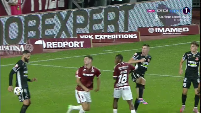 Fază controversată &icirc;n Rapid - Hermannstadt! Giuleștenii au cerut un penalty