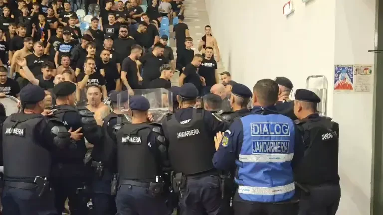Scandal uriaș la Rom&acirc;nia - Ungaria! Intervenția jandarmilor (24.09.2025)