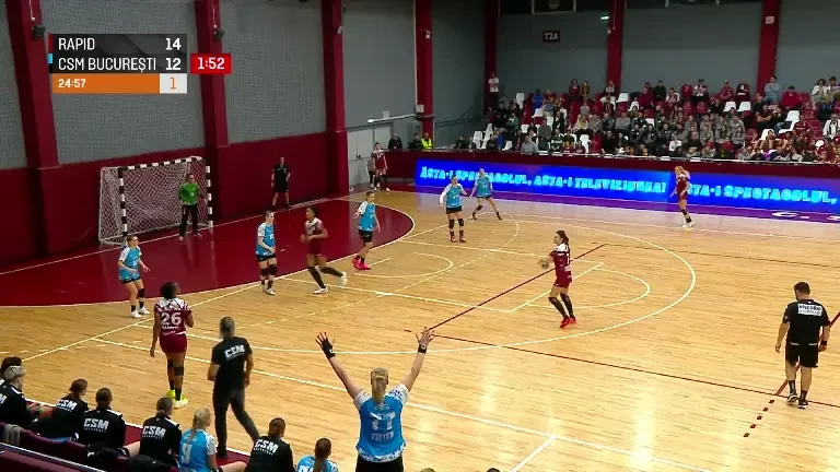 Rapid - CSM București (Pro Arena & VOYO): Ultimele cinci minute din prima repriză