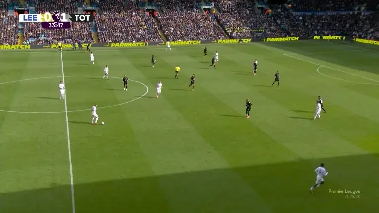 Cu două mingi pe teren, Noah Okafor egalează pentru Leeds, 1-1 cu Tottenham (min. 34)!